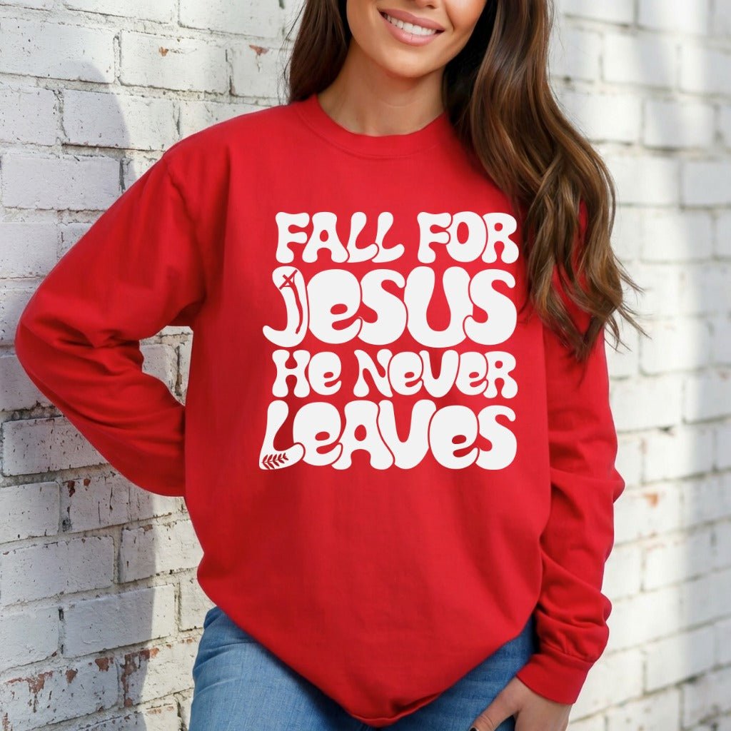 Fall For Jesus | Everlasting Faith Sweatshirt - Luckets.com