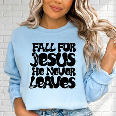 Fall For Jesus | Everlasting Faith Sweatshirt - Luckets.com