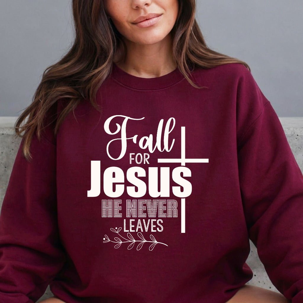 Fall For Jesus | Unfailing Love Faith Sweatshirt - Luckets.com
