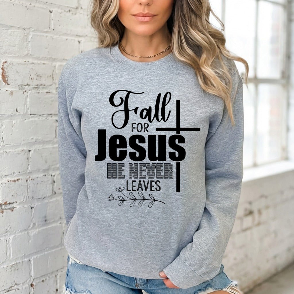 Fall For Jesus | Unfailing Love Faith Sweatshirt - Luckets.com