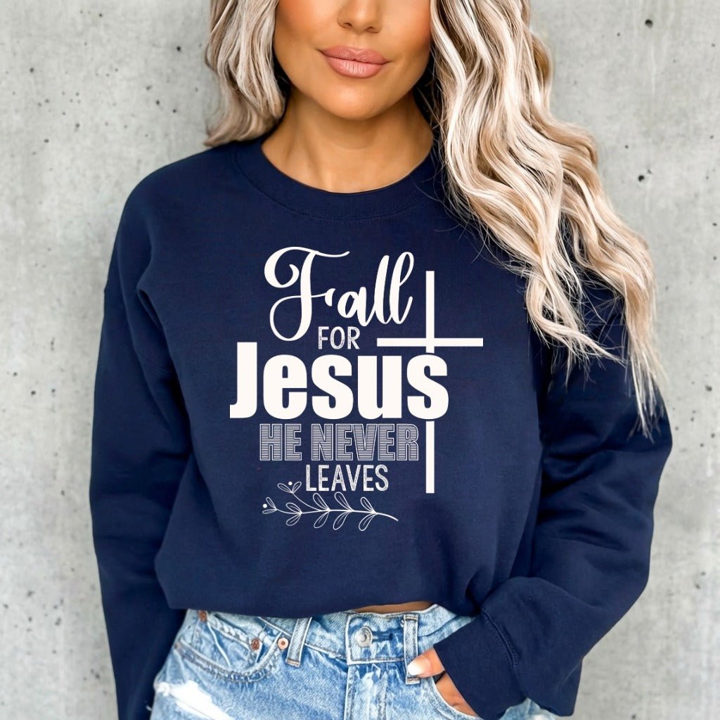 Fall For Jesus | Unfailing Love Faith Sweatshirt - Luckets.com