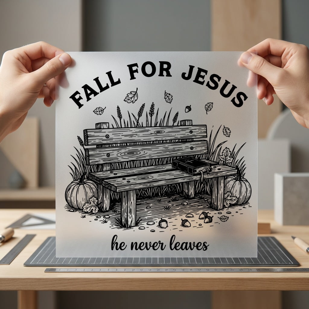Fall Jesus Autumn Christian Christian Faith Ready to Press DTF Transfer for Dtf