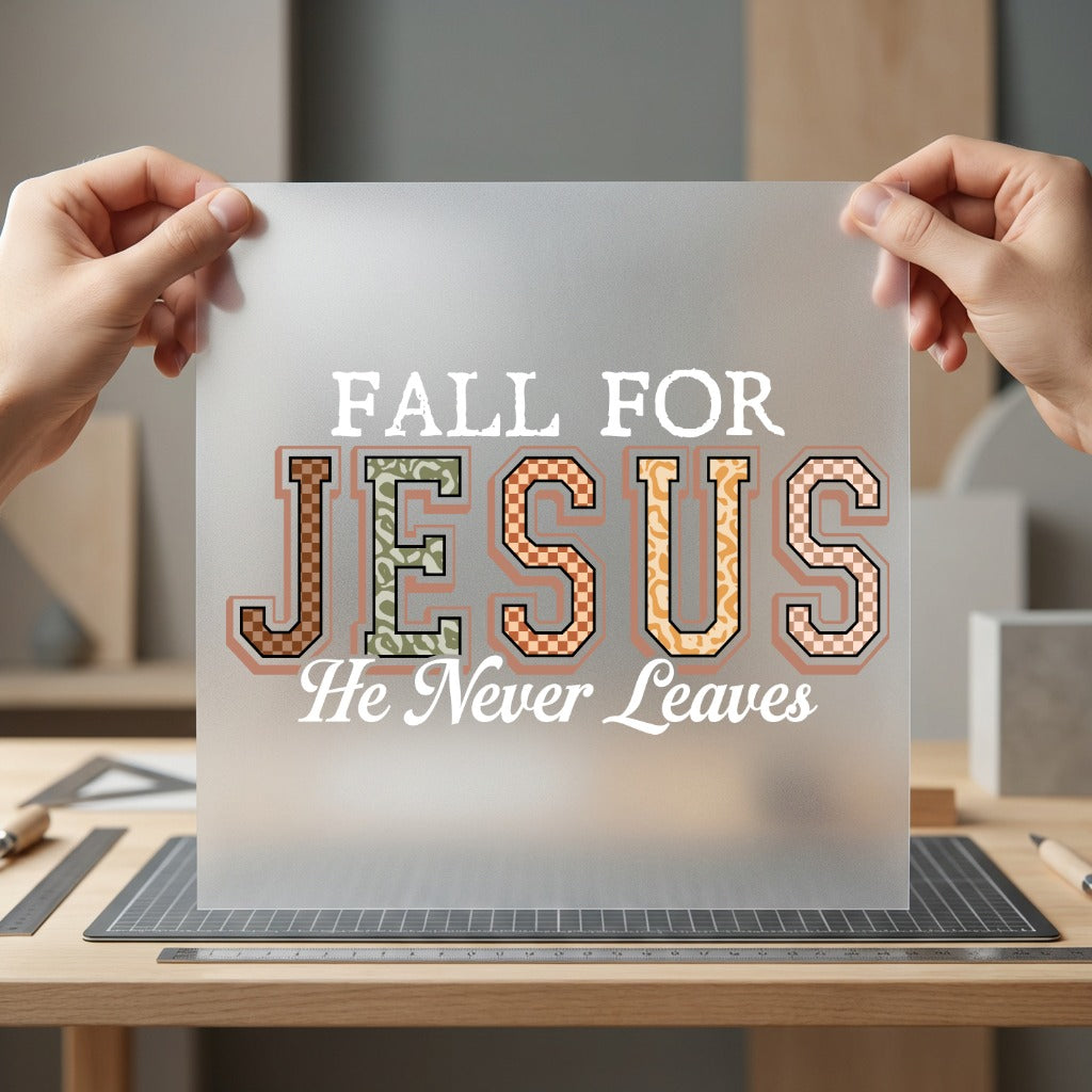 Fall Jesus Faith-inspired Diy Christian Faith Ready to Press DTF Transfer for Dtf