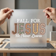 Fall Jesus Faith-inspired Diy Christian Faith Ready to Press DTF Transfer for Dtf