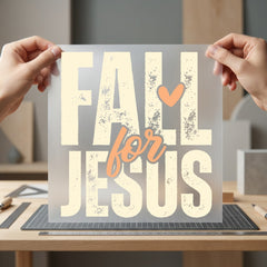 Fall Jesus Faith-inspired Diy Christian Faith Ready to Press DTF Transfer for Dtf