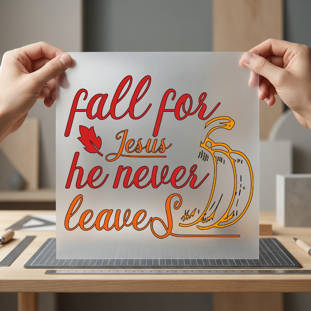 Fall Jesus Pumpkin Scripture Christian Faith Ready to Press DTF Transfer for Dtf