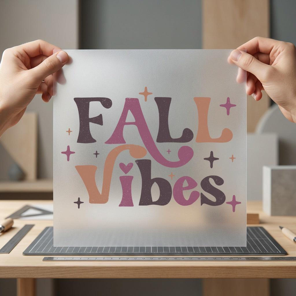 Fall Vibes Retro Autumn Fall Autumn Ready to Press DTF Transfer for Dtf