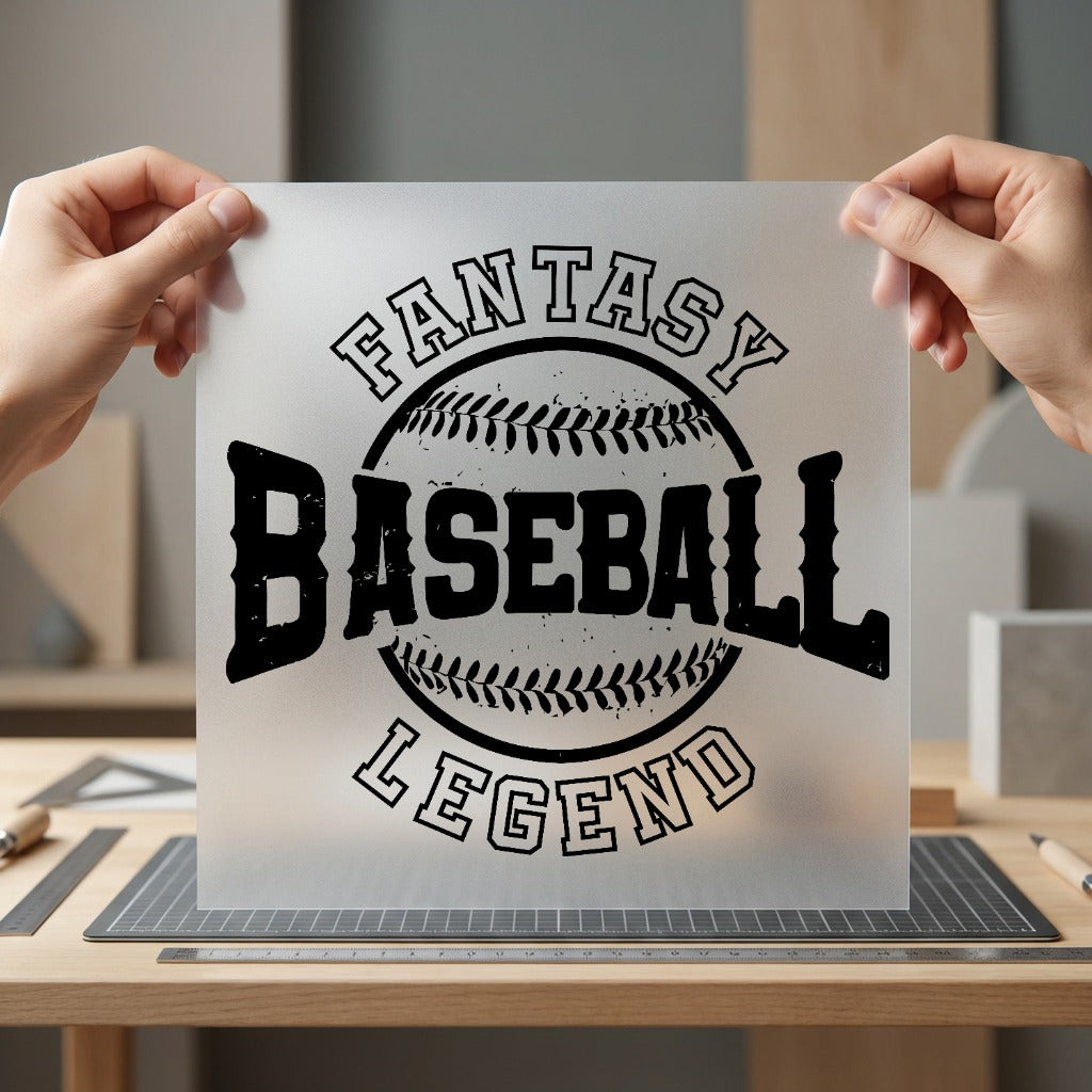 Fantasy Baseball Legend Sports Vintage Fitness Ready to Press DTF Transfer for Dtf