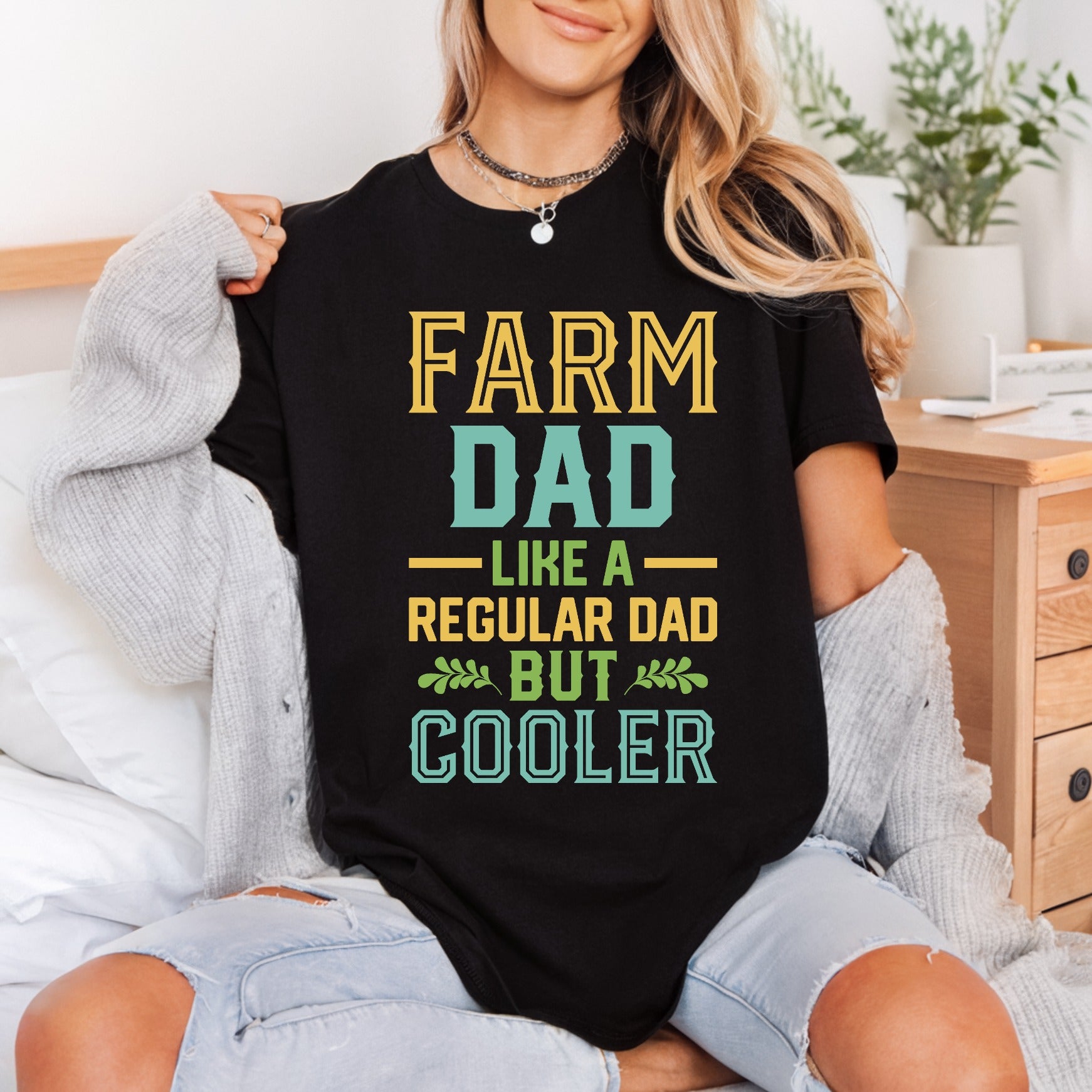 Farm Dad Like Regular Usa Dad Ready to Press DTF Transfer for Dtf
