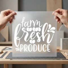 Farm Fresh Produce Script Usa Country Ready to Press DTF Transfer for Dtf