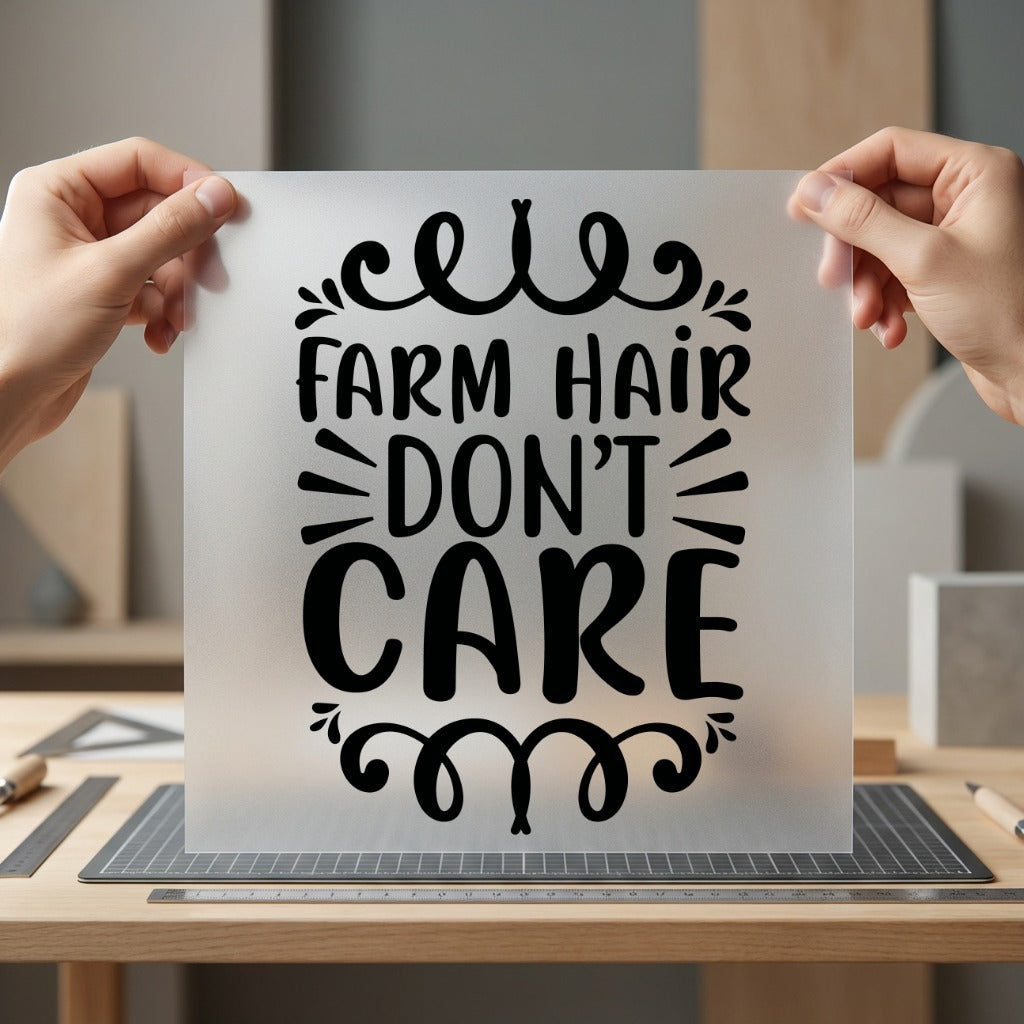 Farm Hair Don Care Usa Vintage Ready to Press DTF Transfer for Dtf