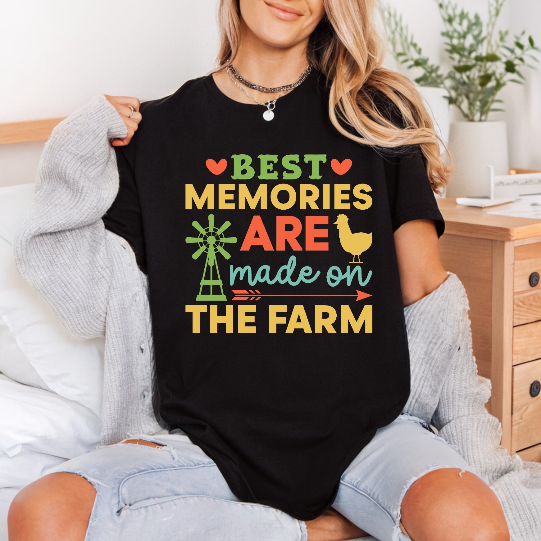 Farm Life Memories Retro Usa Retro Ready to Press DTF Transfer for Dtf