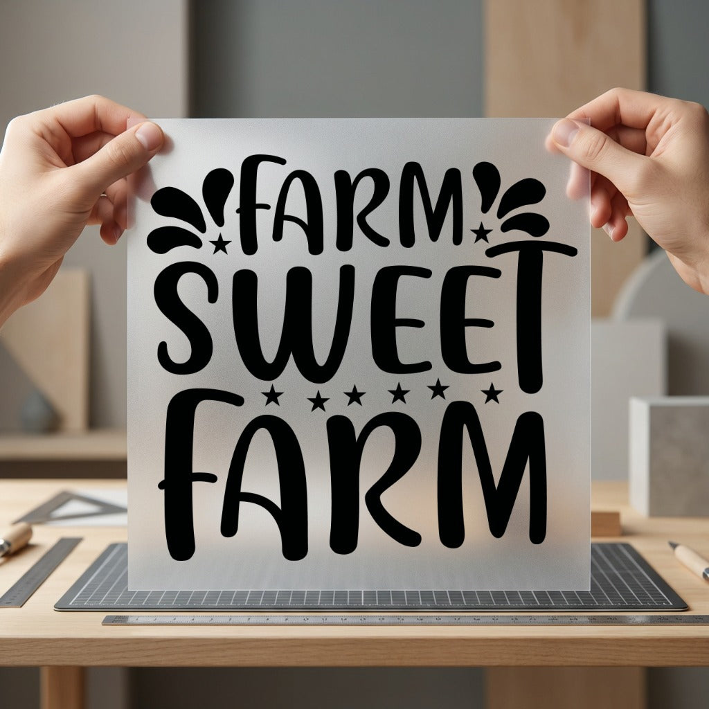 Farm Sweet Rustic Diy Usa Country Ready to Press DTF Transfer for Dtf