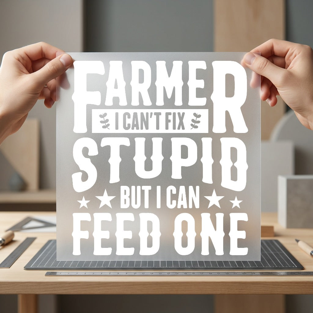 Farmer Can Fix Stupid Usa Dad Ready to Press DTF Transfer for Dtf