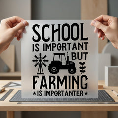 Farming Importanter Rustic Farm Usa Dad Ready to Press DTF Transfer for Dtf