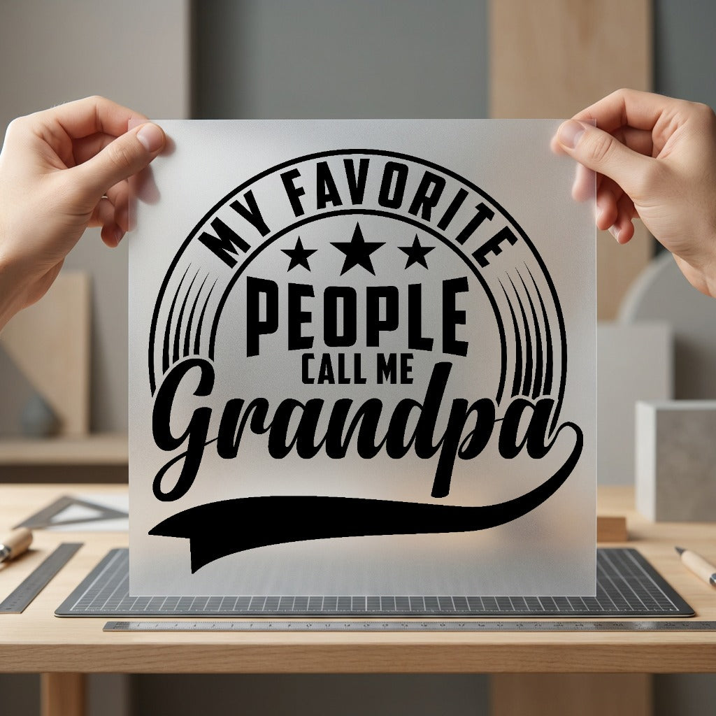Favorite People Call Grandpa Dad Grandpa Ready to Press DTF Transfer for Dtf