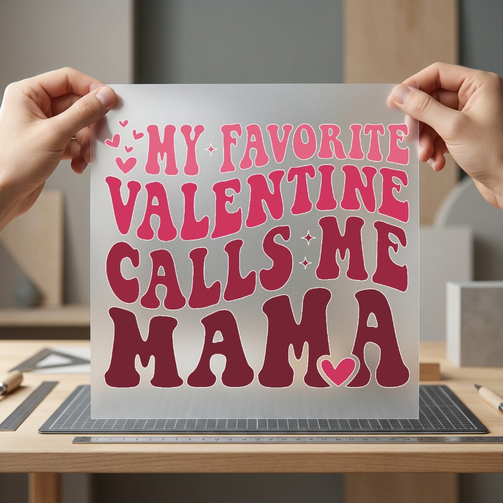 Favorite Valentine Calls Mama Valentine Mom Ready to Press DTF Transfer for Dtf