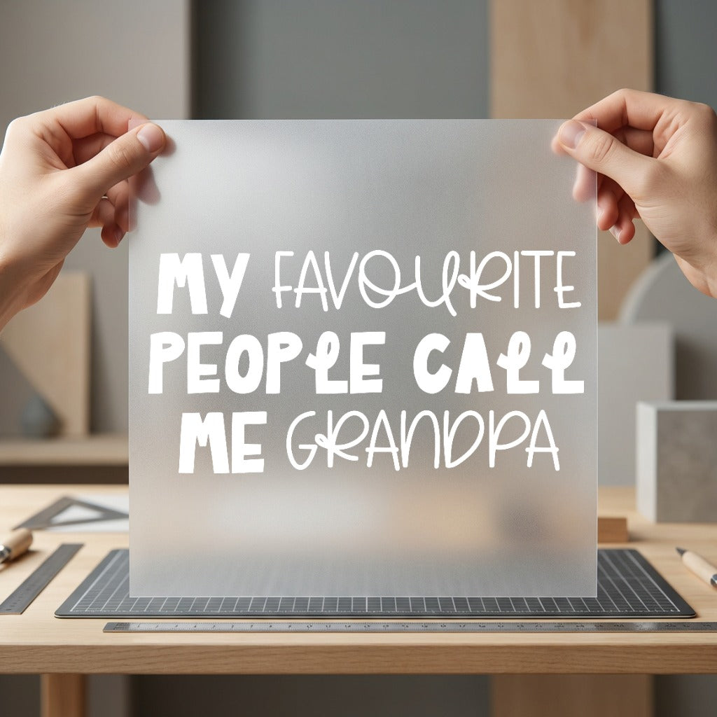 Favourite People Call Grandpa Grandpa Ready to Press DTF Transfer for Dtf