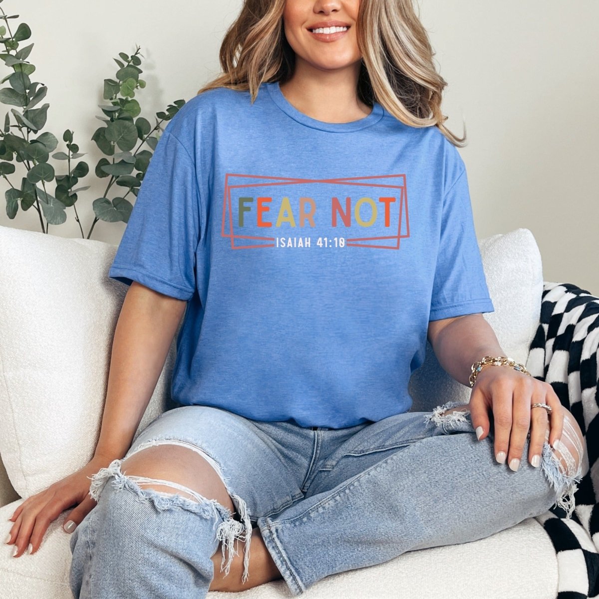 FEAR NOT Isaiah 41:10 | Courageous Faith Tee - Luckets.com