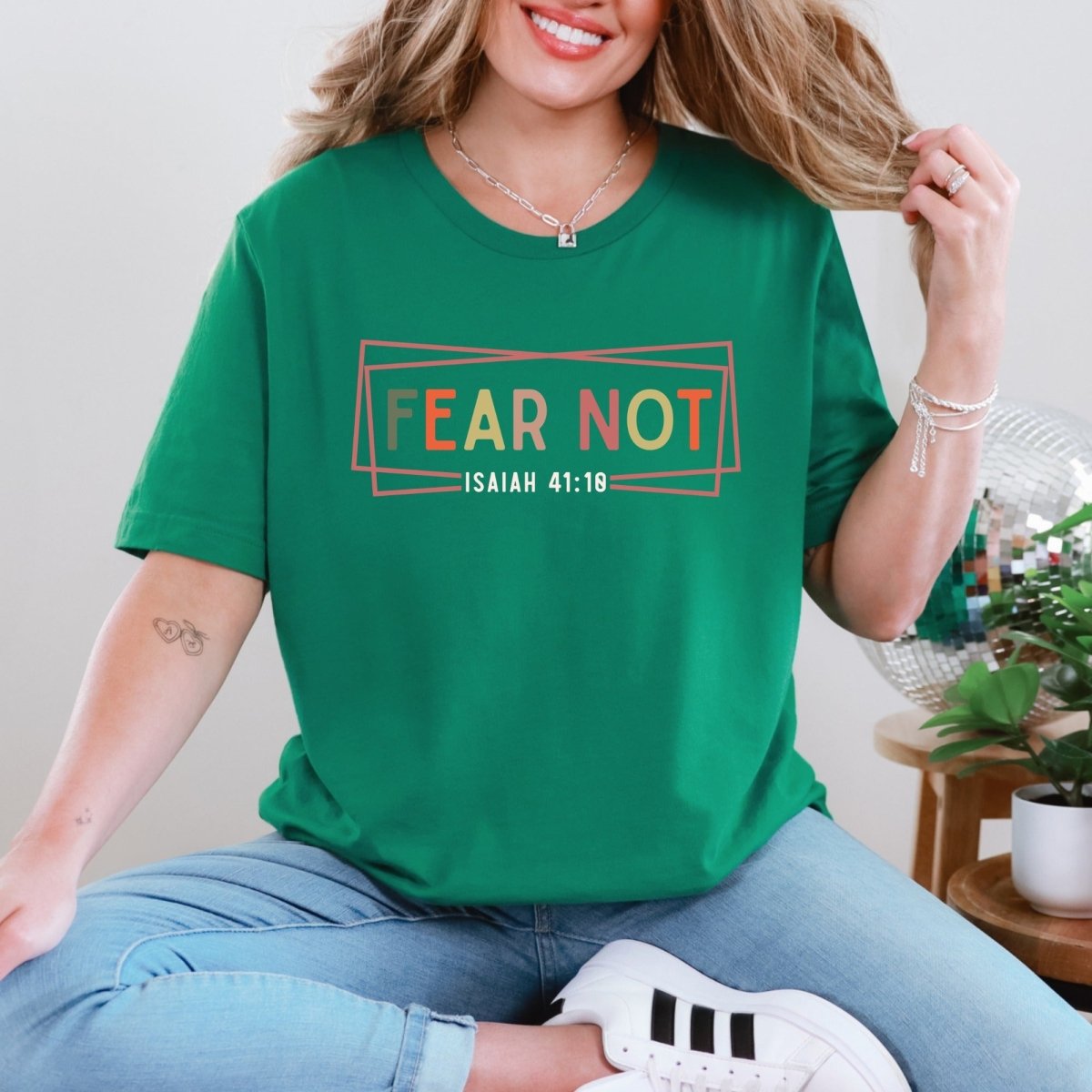 FEAR NOT Isaiah 41:10 | Courageous Faith Tee - Luckets.com