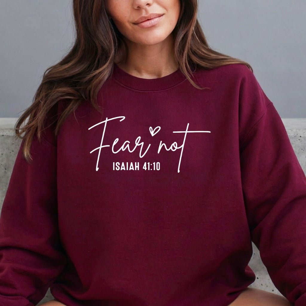 Fear Not Isaiah 41:10 | Scripture Comfort Sweatshirt - Luckets.com