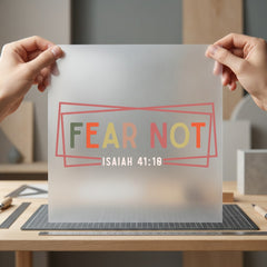 Fear Not Isaiah Christian Christian Faith Ready to Press DTF Transfer for Dtf