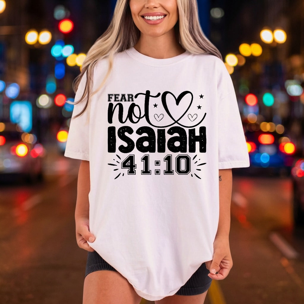 Fear Not Isaiah Faith-based Christian Faith Ready to Press DTF Transfer for Dtf