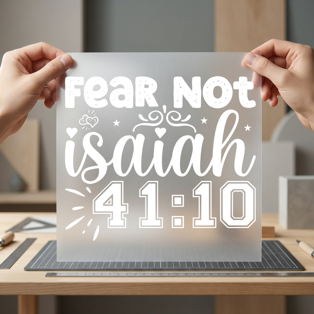 Fear Not Isaiah Faith-inspired Christian Faith Ready to Press DTF Transfer for Dtf