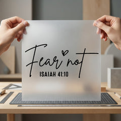 Fear Not Isaiah Script Christian Faith Ready to Press DTF Transfer for Dtf