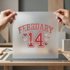 February Retro Valentine Diy Valentine Vintage Ready to Press DTF Transfer for Dtf