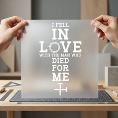 Fell Love Man Who Christian Faith Ready to Press DTF Transfer for Dtf