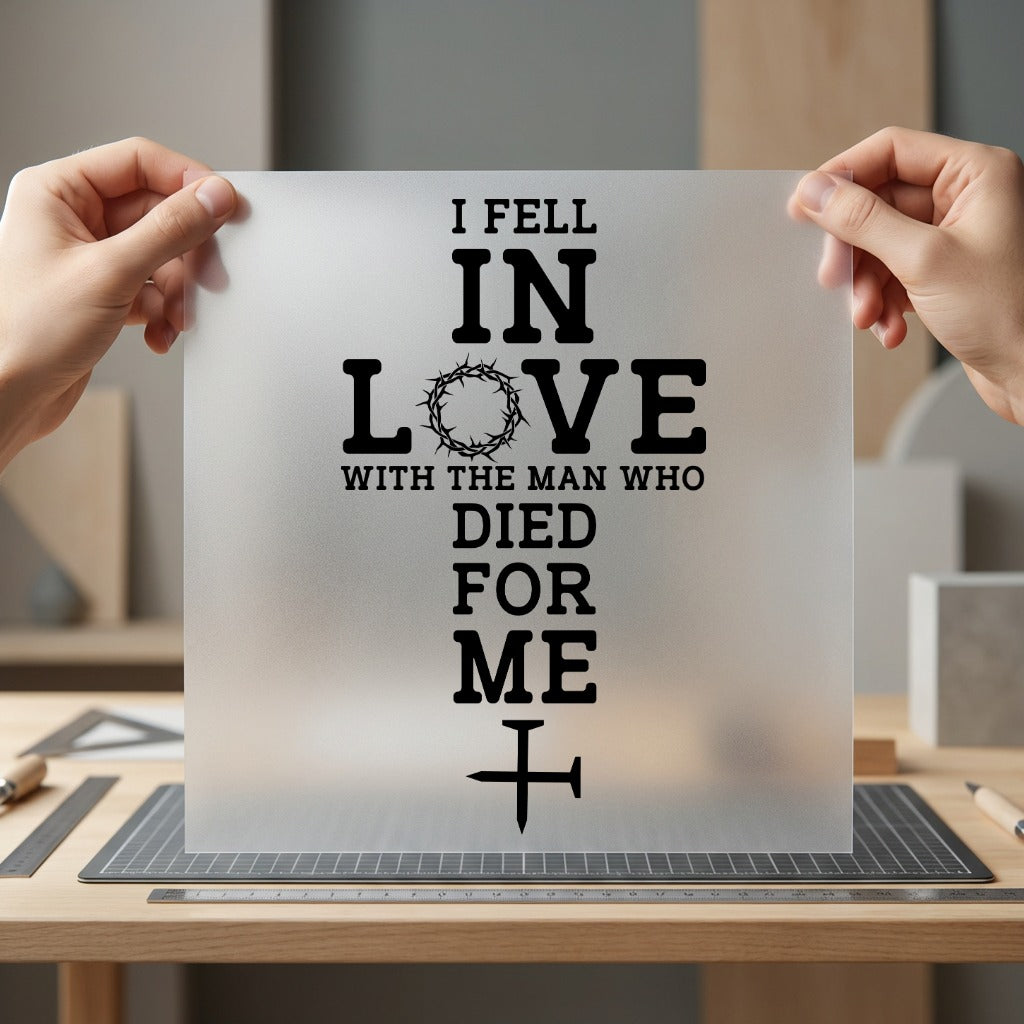 Fell Love Man Who Christian Faith Ready to Press DTF Transfer for Dtf