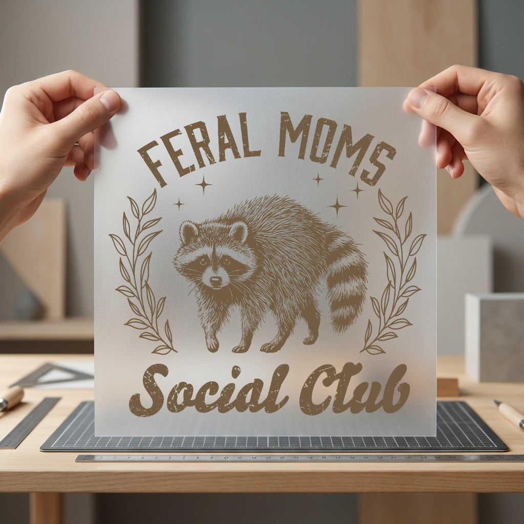 Feral Moms Social Club Mom Funny Ready to Press DTF Transfer for Dtf
