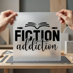 Fiction Addiction Book Lover Aesthetic Ready to Press DTF Transfer for Dtf