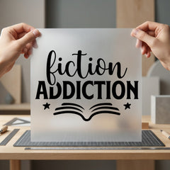 Fiction Addiction Book Lover Aesthetic Ready to Press DTF Transfer for Dtf