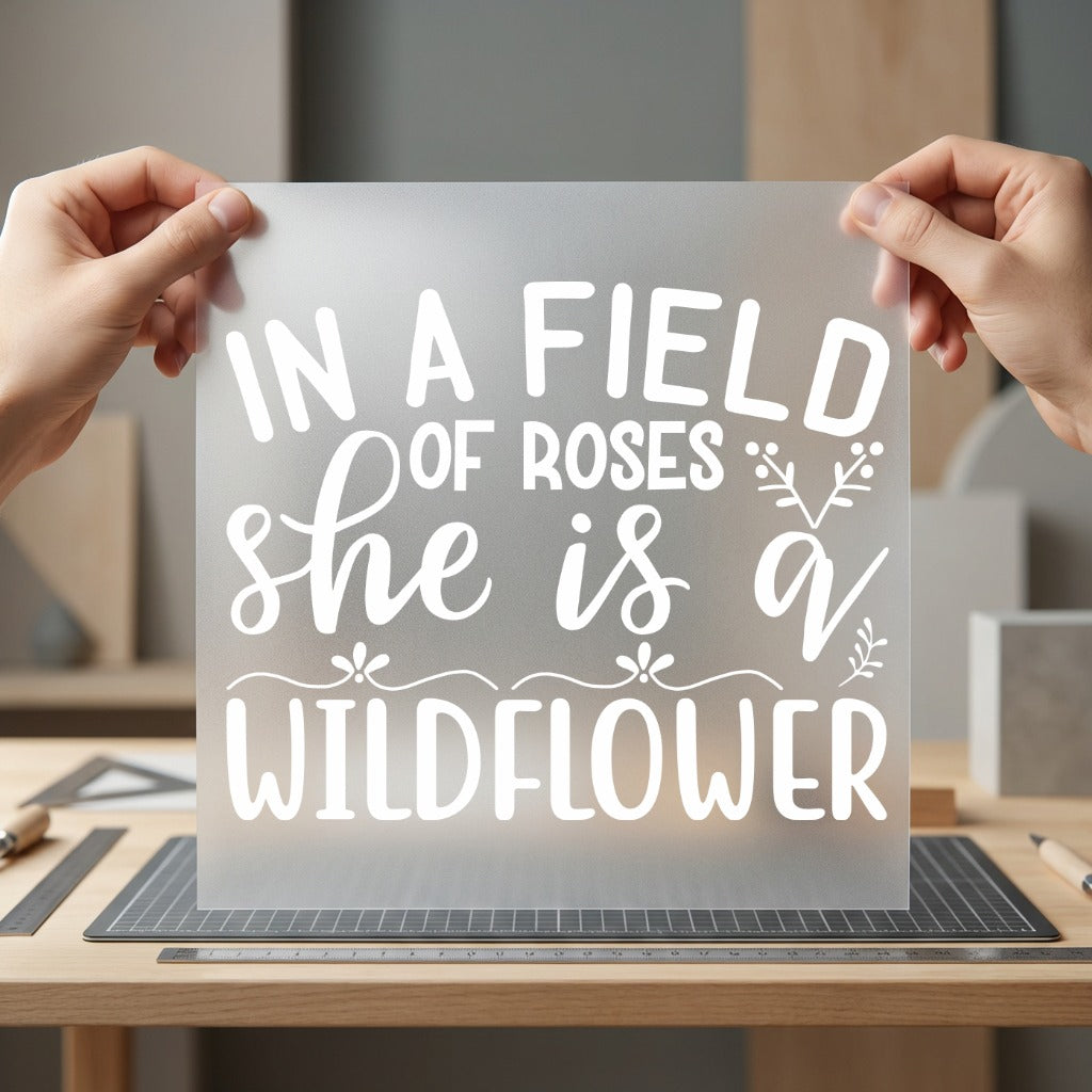 Field Roses She Wildflower Nature & Wildlife Collection Empowerment Collection Ready to Press DTF Transfer for Dtf