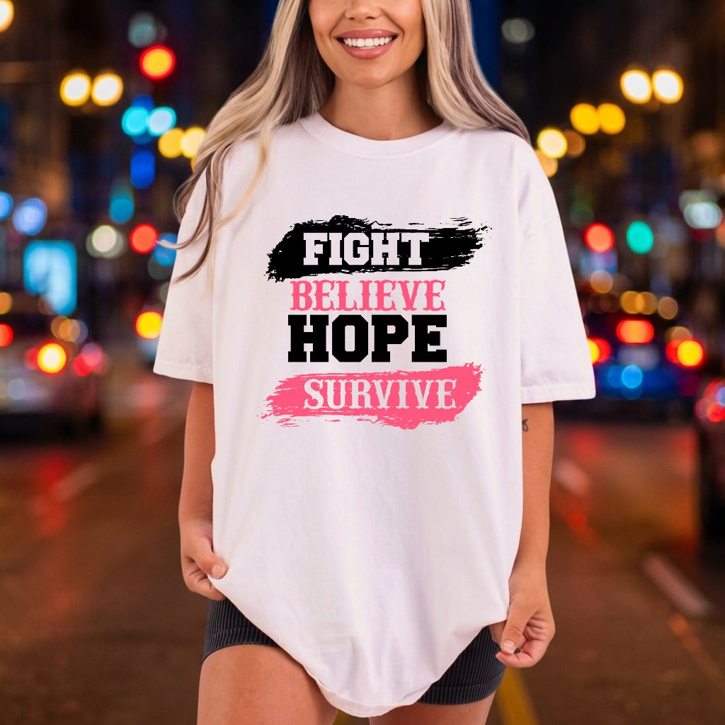 Fight Believe Hope Survive Faith Ready to Press DTF Transfer for Dtf