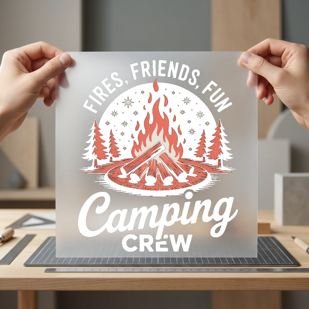 Fires Friends Fun Camping Retro Camping Ready to Press DTF Transfer for Dtf