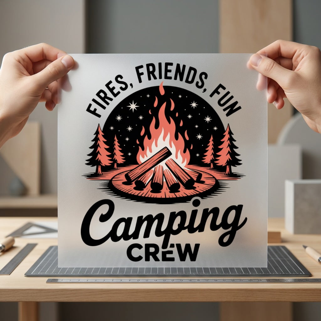Fires Friends Fun Camping Retro Camping Ready to Press DTF Transfer for Dtf