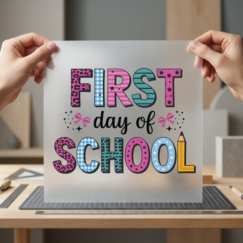First Day School Back Teacher Funny Ready to Press DTF Transfer for Dtf