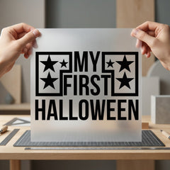 First Halloween Spooky Diy Halloween Funny Ready to Press DTF Transfer for Dtf