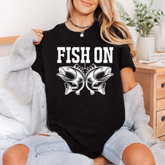 Fish Fishing Bass Angler Dad Fishing Ready to Press DTF Transfer for Dtf