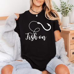 Fish Fishing Hook Nautical Fishing Camping Ready to Press DTF Transfer for Dtf