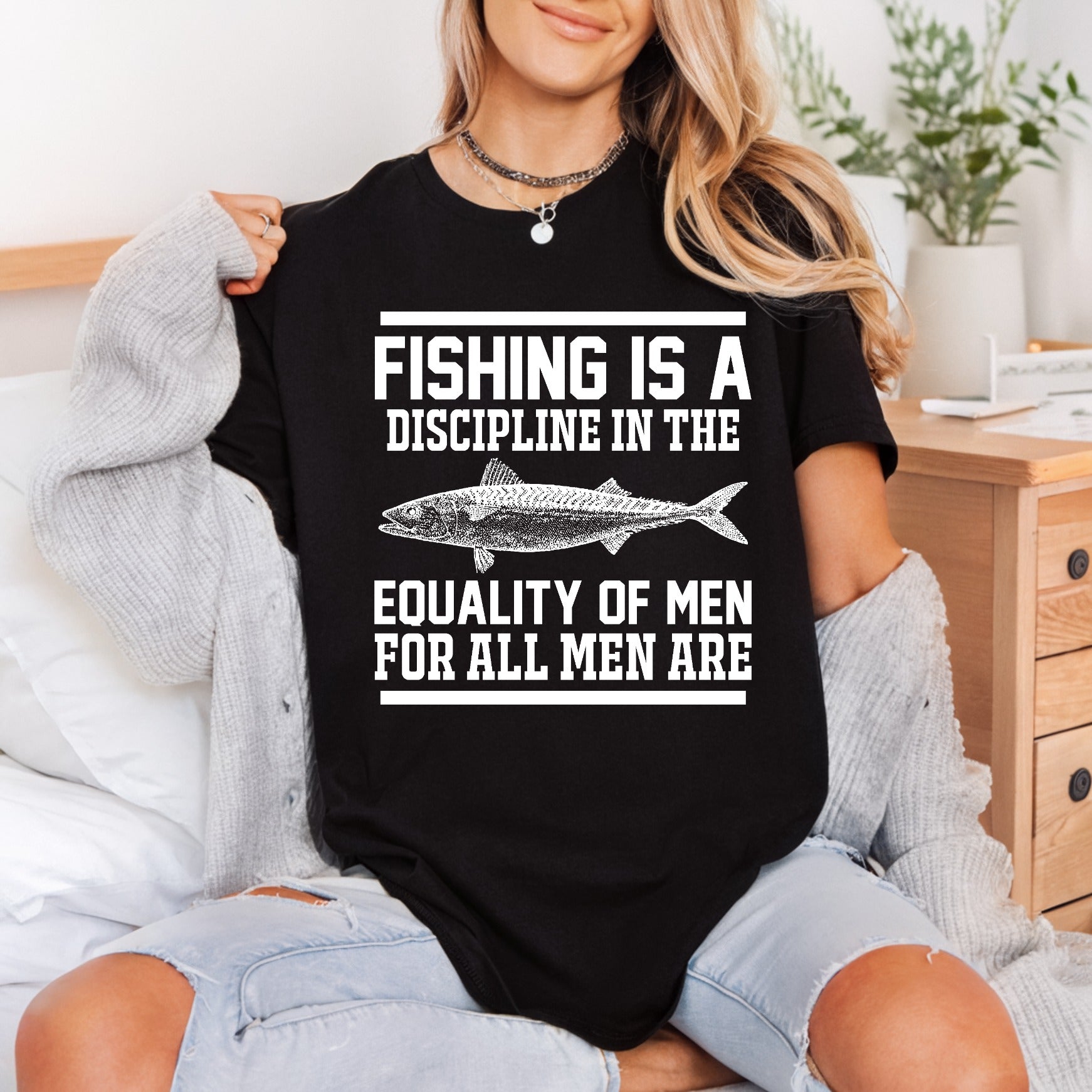 Fishing Discipline Equality Diy Dad Grandpa Ready to Press DTF Transfer for Dtf