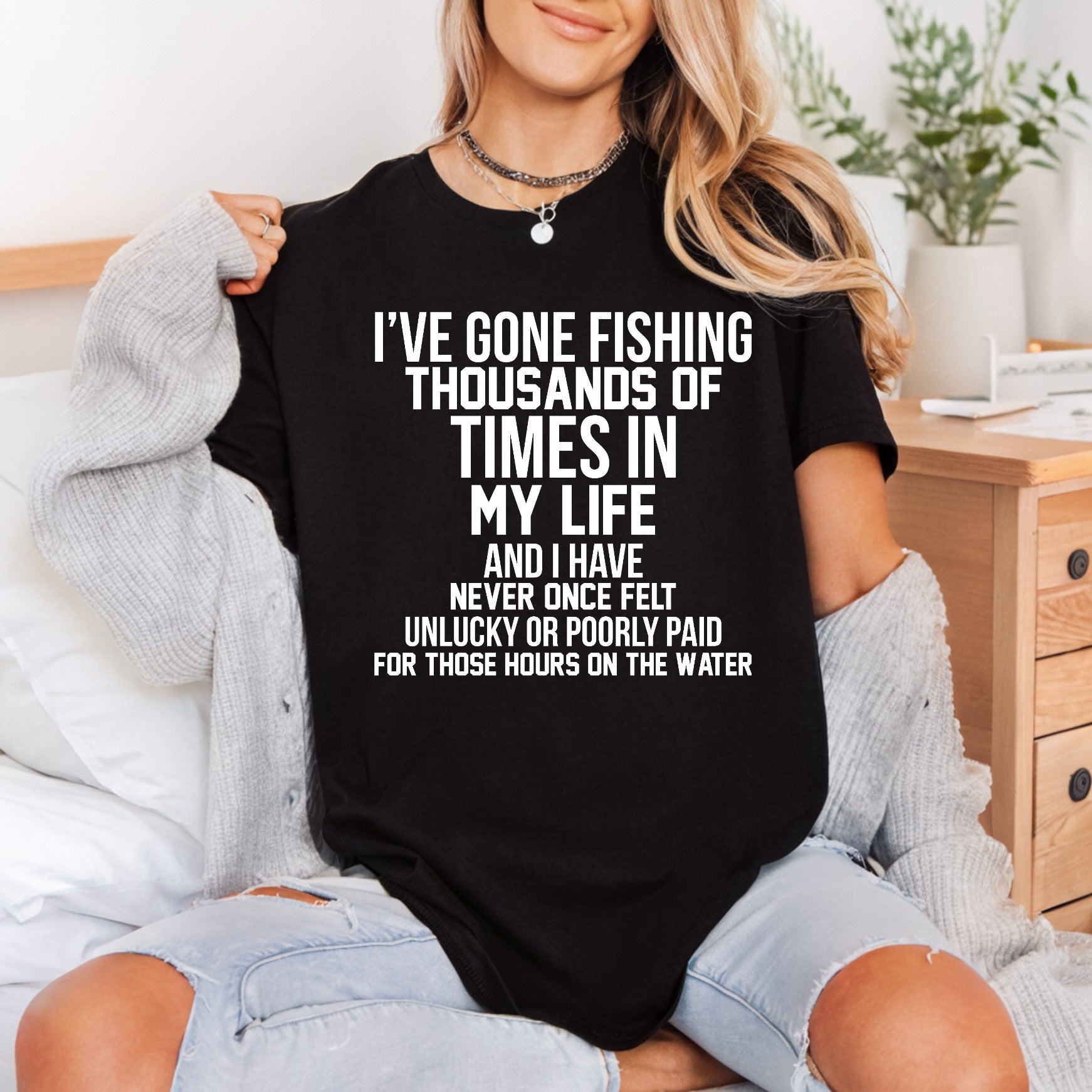 Fishing Enthusiast Quote Bold Dad Grandpa Ready to Press DTF Transfer for Dtf