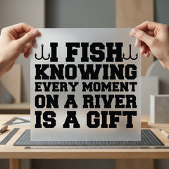 Fishing Gift Retro Diy Dad Grandpa Ready to Press DTF Transfer for Dtf