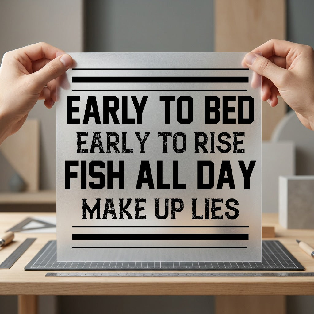 Fishing Humor Quote Retro Dad Vintage Ready to Press DTF Transfer for Dtf