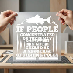 Fishing Poles Quote Retro Dad Funny Ready to Press DTF Transfer for Dtf