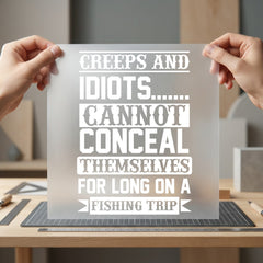 Fishing Trip Quote Humorous Dad Funny Ready to Press DTF Transfer for Dtf