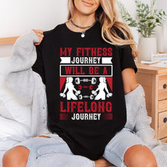 Fitness Journey Lifelong Gym Fitness Gym Ready to Press DTF Transfer for Dtf
